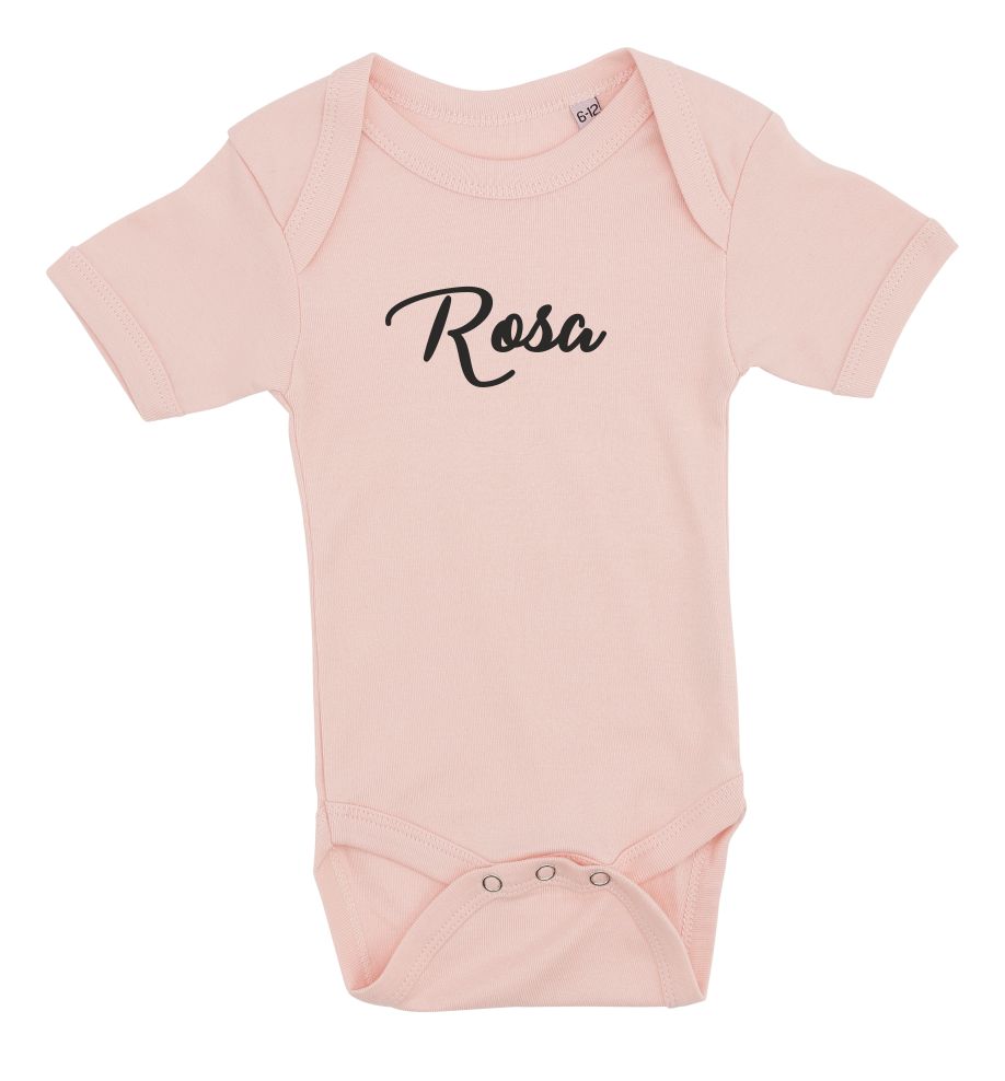 Babybody med navn - korte ærmer - Billede 4