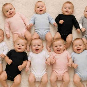 Babybodystocking i 100 % økologisk bomuld