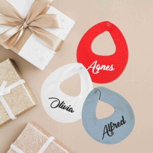 Hagesmæk med navn - Pakke med 3 stk.