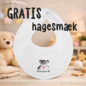 Gratis hagesmæk med bamselogo