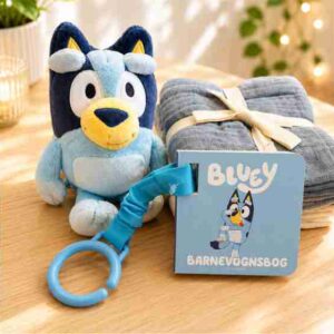 Bluey Gavepakke - Bamse, bog og stofbleer